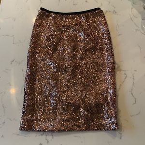 CREMIEUX Sequin Pencil Skirt
